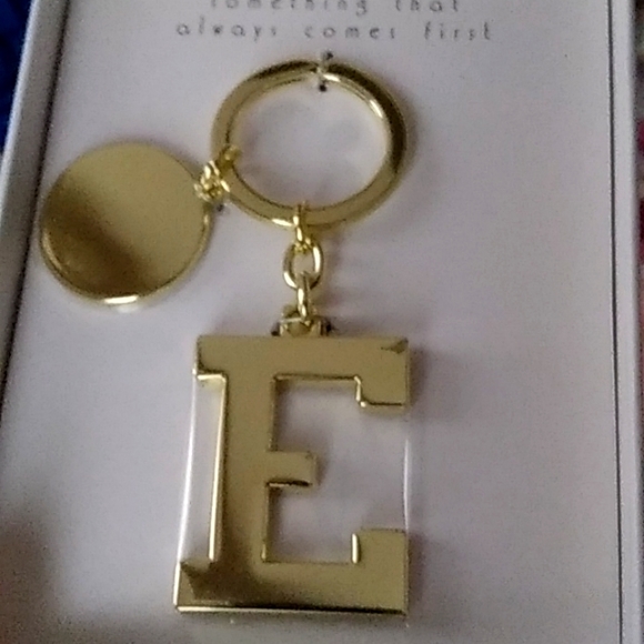 Things Remembered Accessories - Gold Tone Letter E Key Chain from Things Remembered